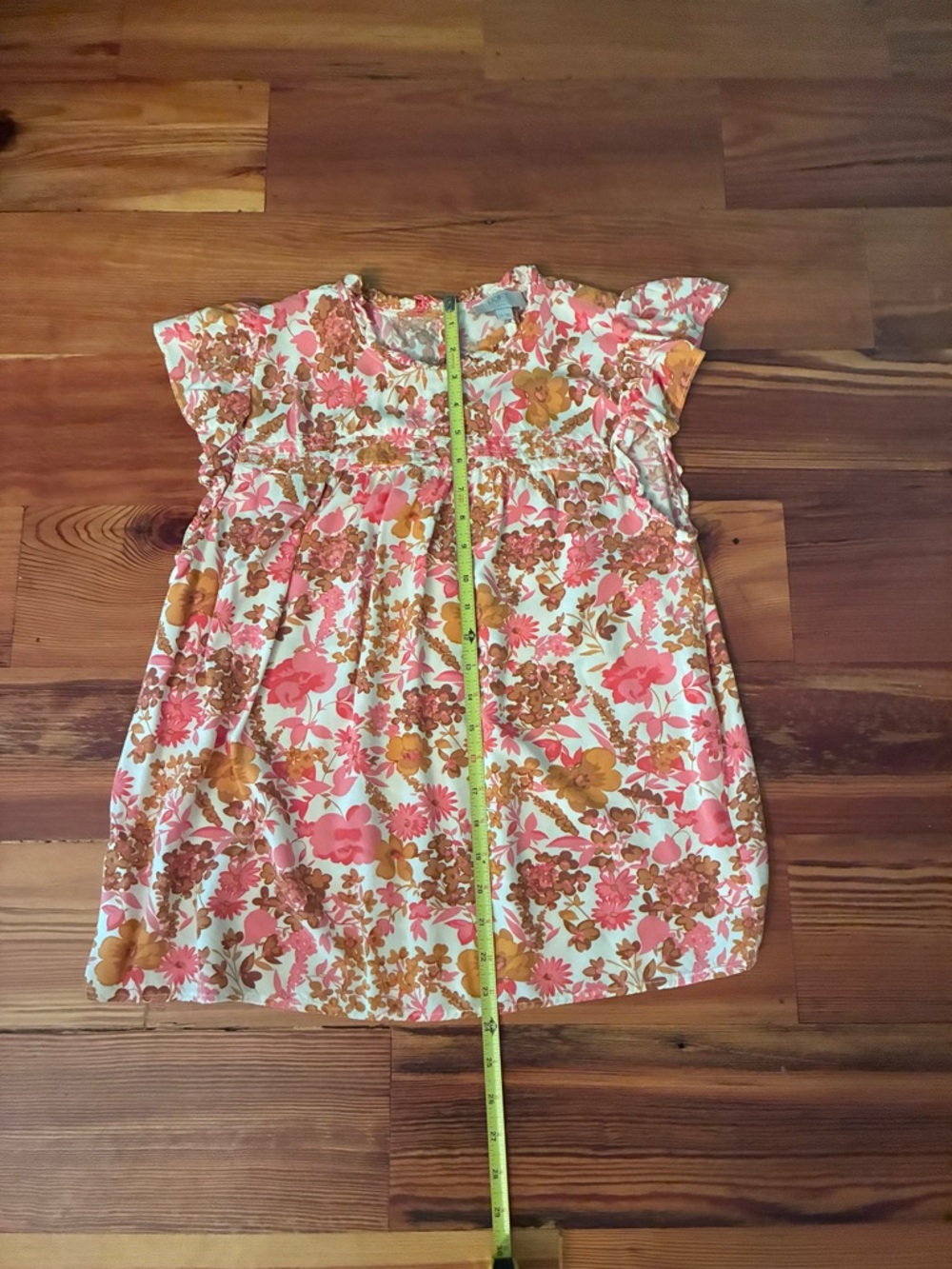 LOFT Outlet Women’s Floral Flutter Sleeve Blouse, Size LP - Picture 11 of 14
